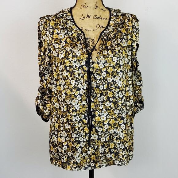 Current Air Tops - Current Air Itsy Bitsy Ditsy Blouse sz M